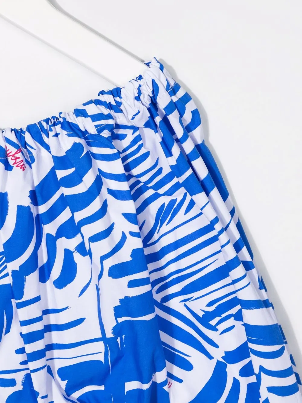  Msgm Kids Oberteil Mit Grafischem Print   Blau 