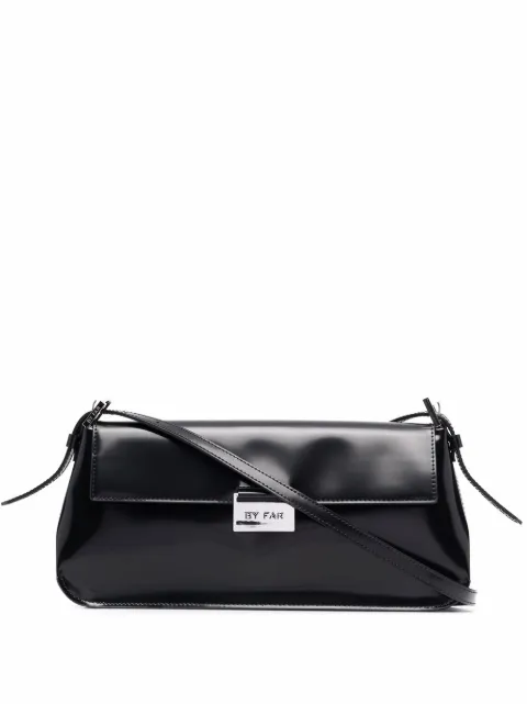 BY FAR Matilda semi-patent leather shoulder bag