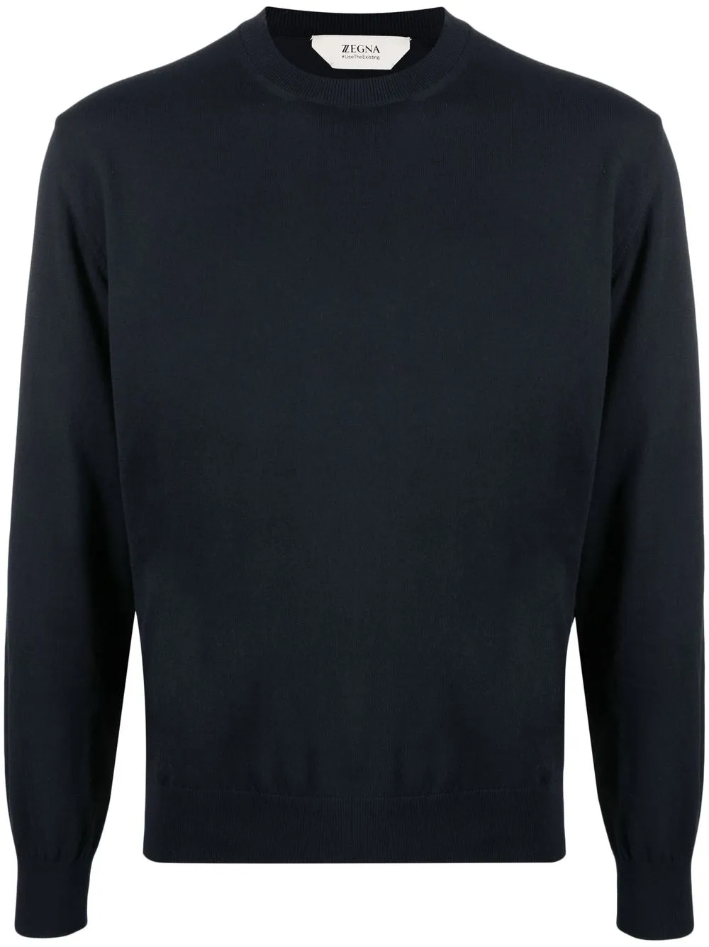 

Zegna fine-knit crew-neck jumper - Blue