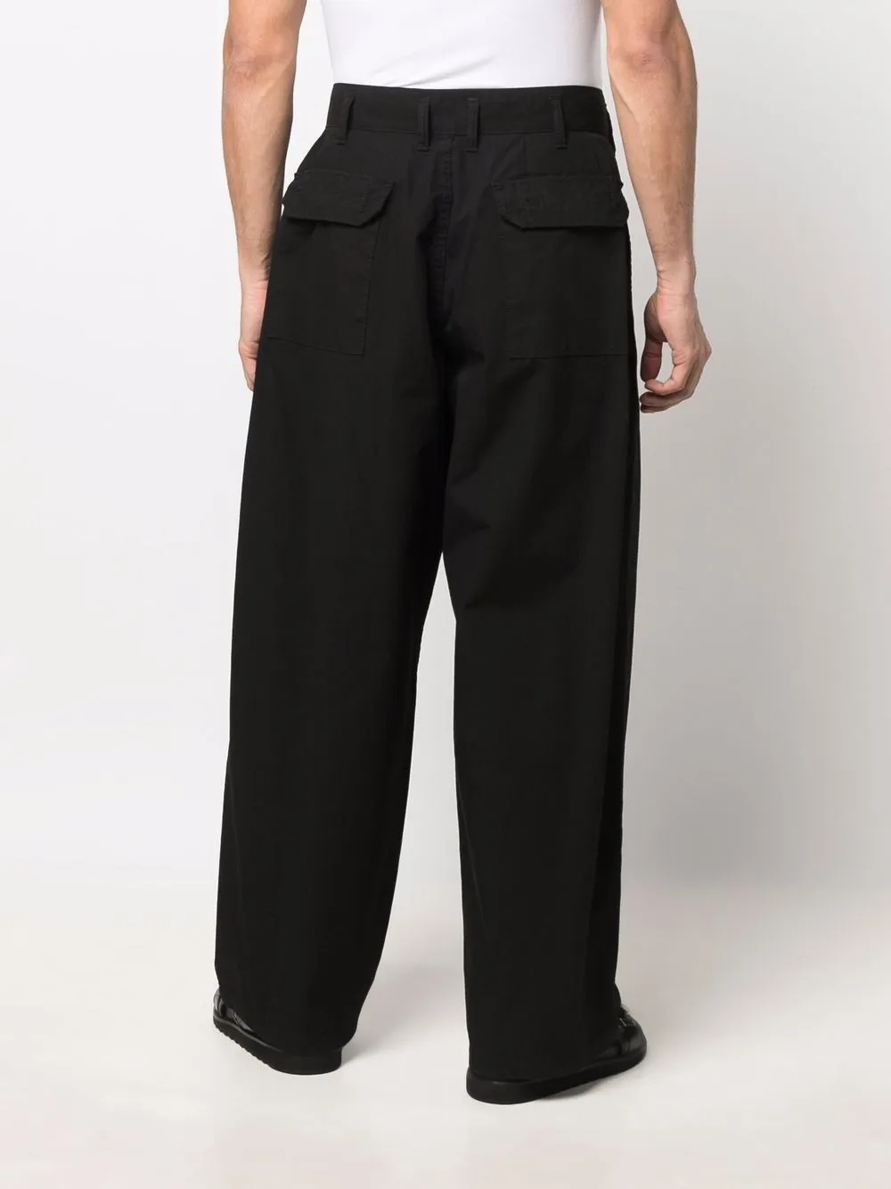 фото Yohji yamamoto широкие брюки с завышенной талией