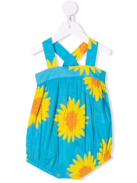 Stella McCartney Kids بدلة أطفال بزينة زهور وبدون أكمام