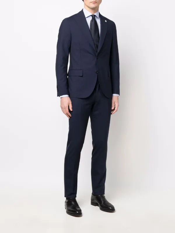 Hackett London Traje De Lana Con Diseño Ojo De Perdiz Navy | Trajes \u0026  Chalecos Hombre – Karenzo Media