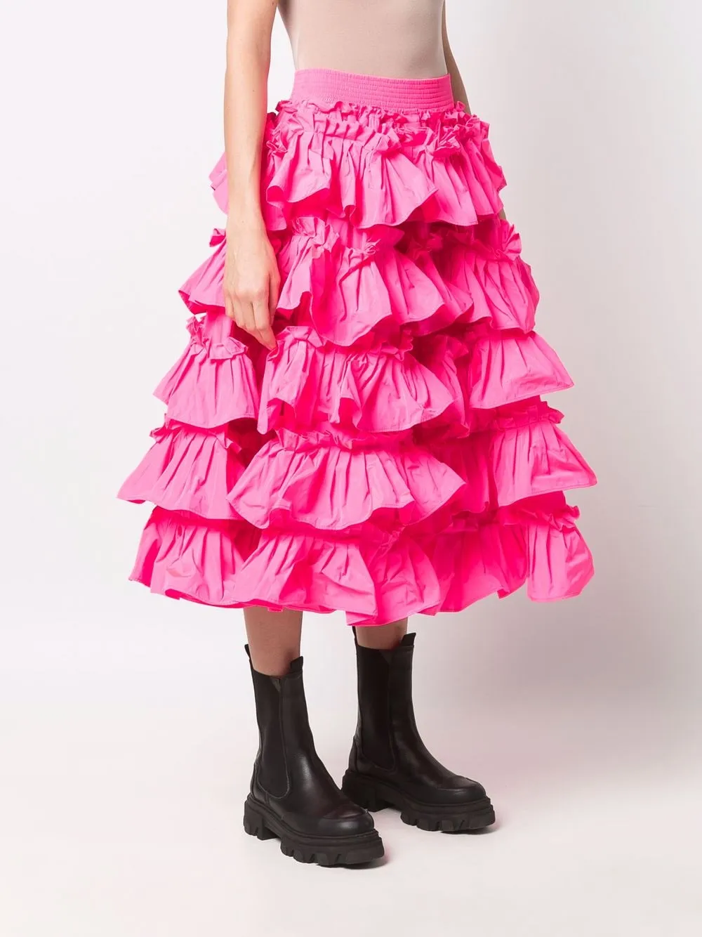  Red Valentino A Linien Rock Mit Rüschen   Rosa 