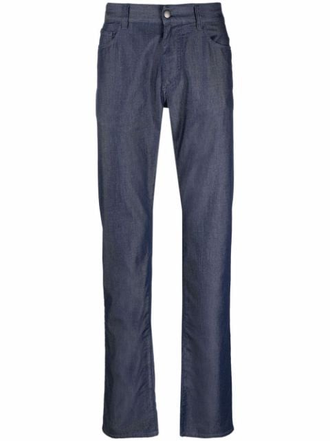 Canali mid-rise straight-leg jeans