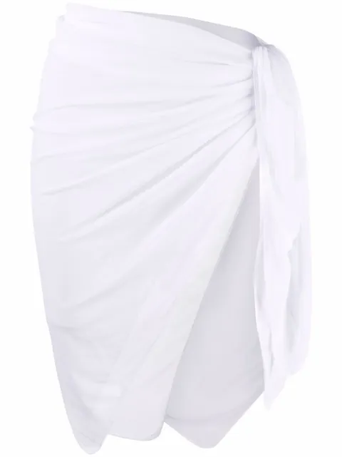Fisico sheer wrap-around sarong