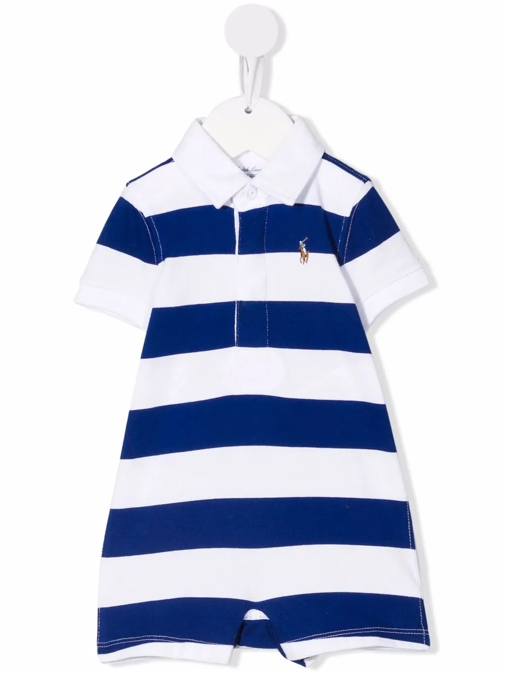 

Ralph Lauren Kids playera manga corta con rayas estampadas - Azul