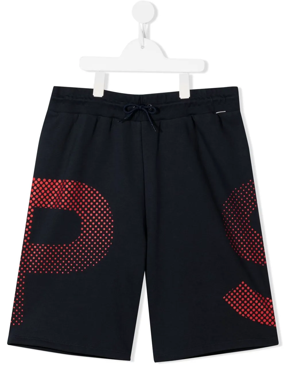 Paul Smith Junior Gradient Logo-print Track Shorts In Blue