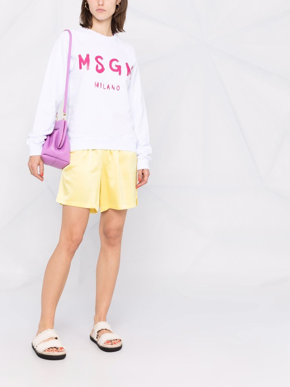 MSGM T-shirt met logoprint - Wit