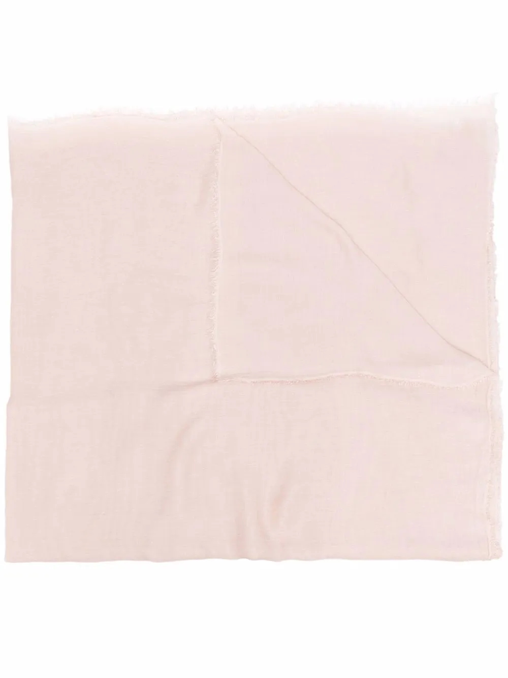 

Faliero Sarti mascada con bordes deshilachados - Rosado