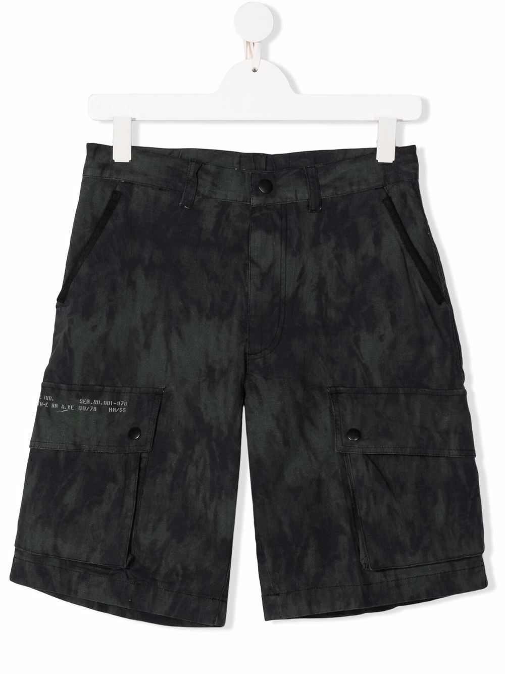 

Diesel Kids shorts cargo con bolsillos - Verde