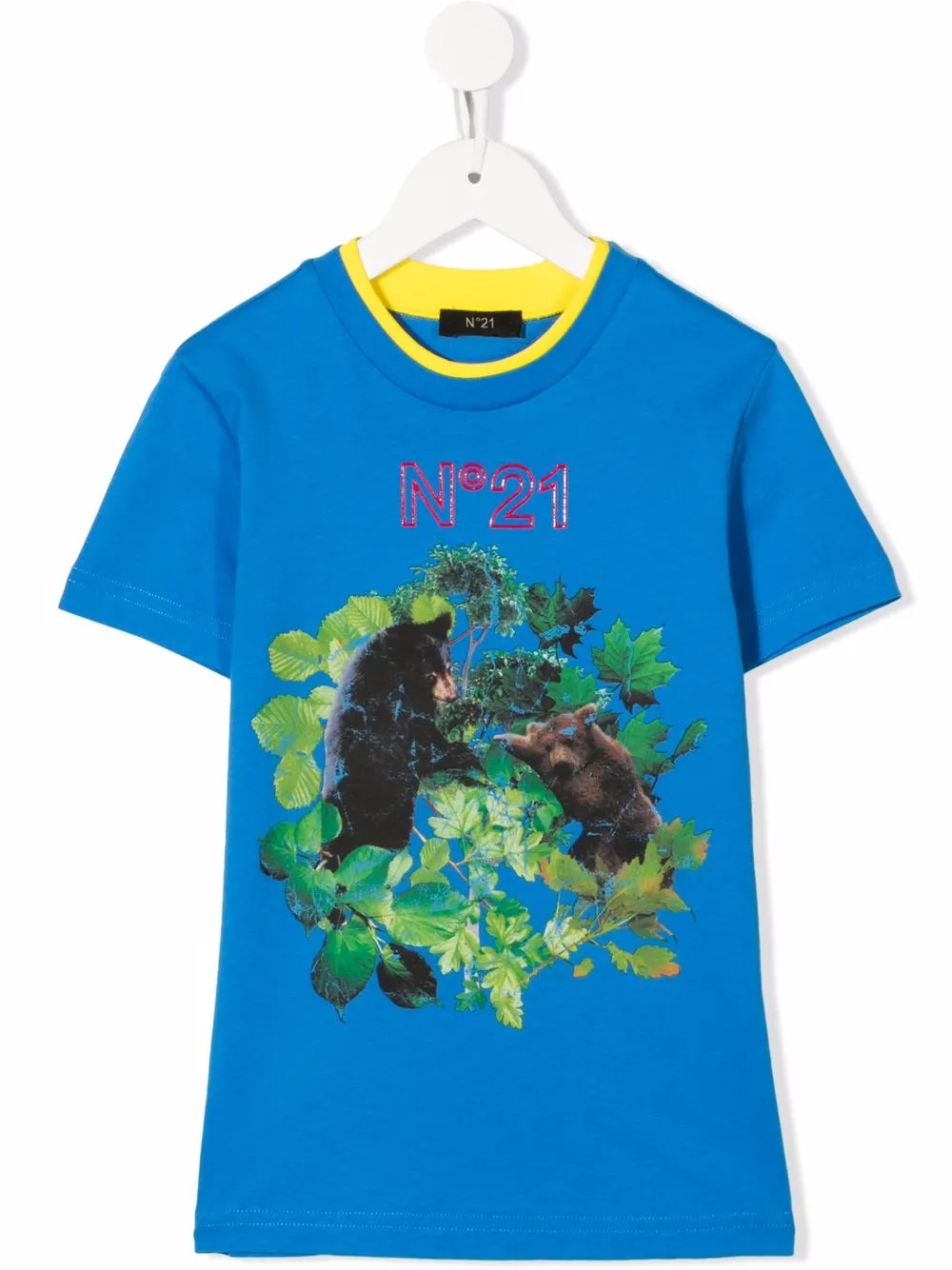 

Nº21 Kids playera con oso estampado - Azul