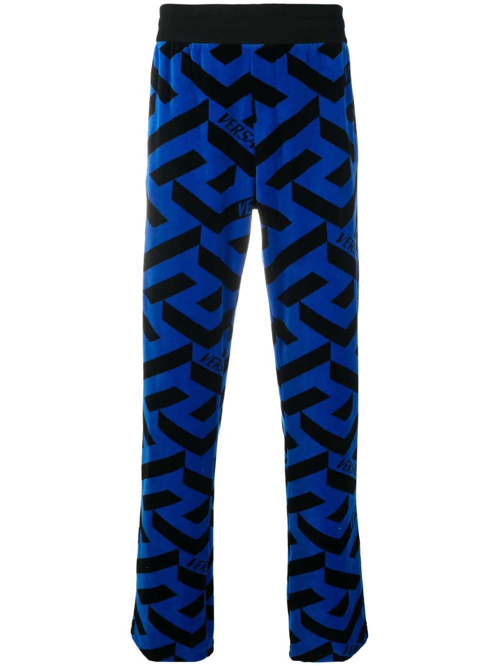 Versace geometric-pattern track pants - Black