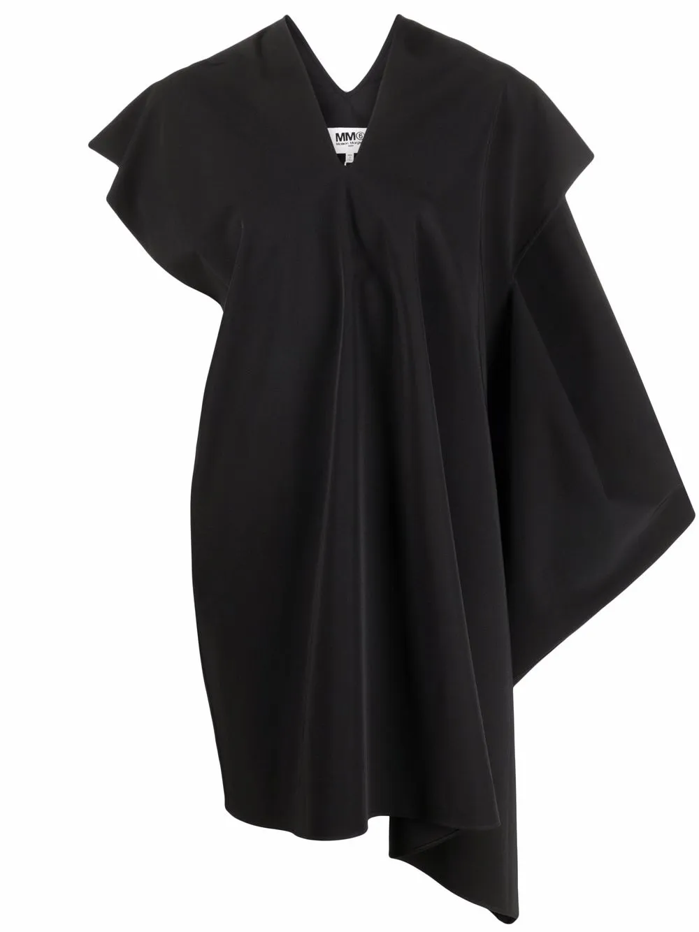 

MM6 Maison Margiela vestido con detalle fruncido - Negro
