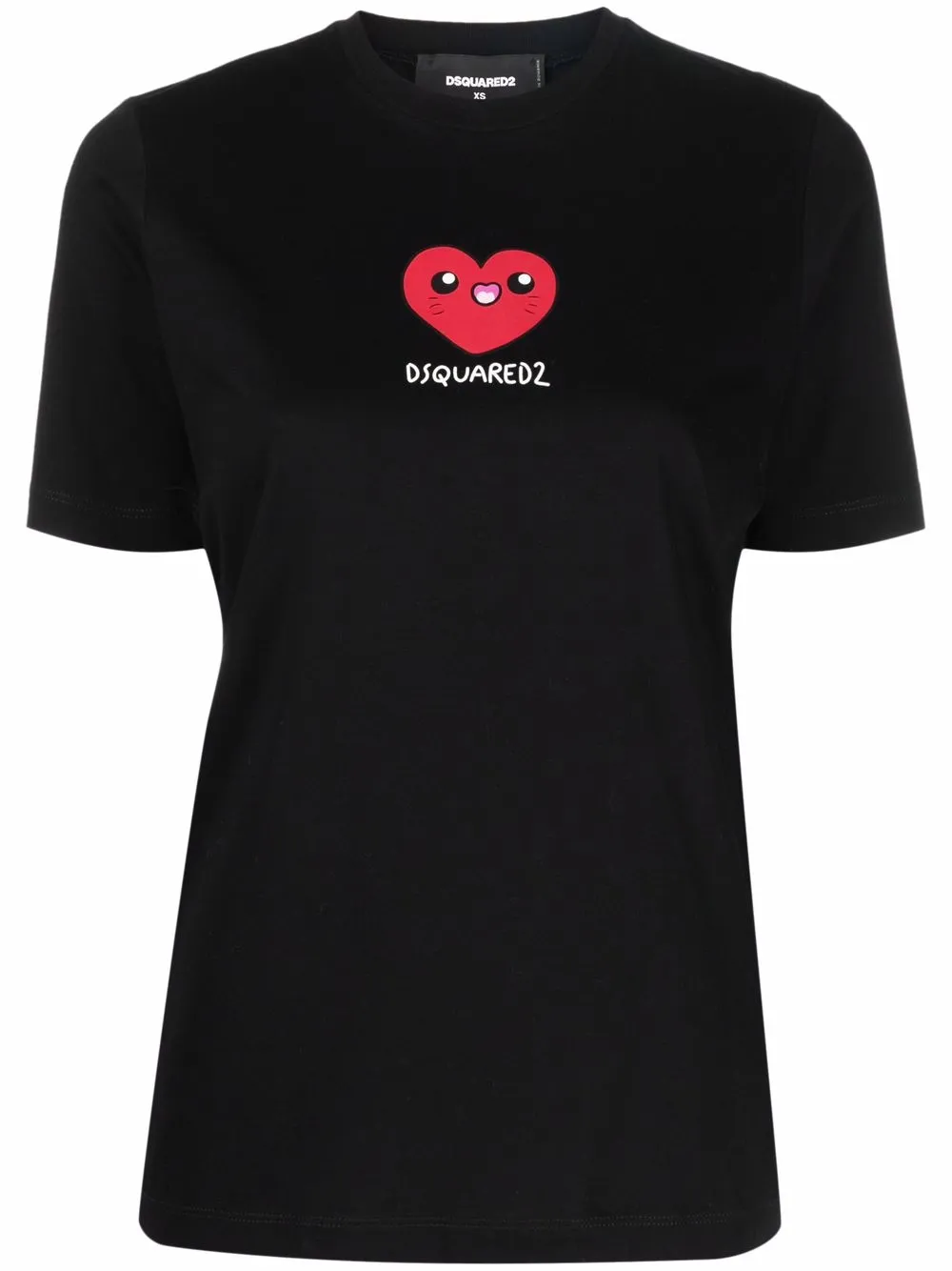 

Dsquared2 playera con estampado de corazón - Negro