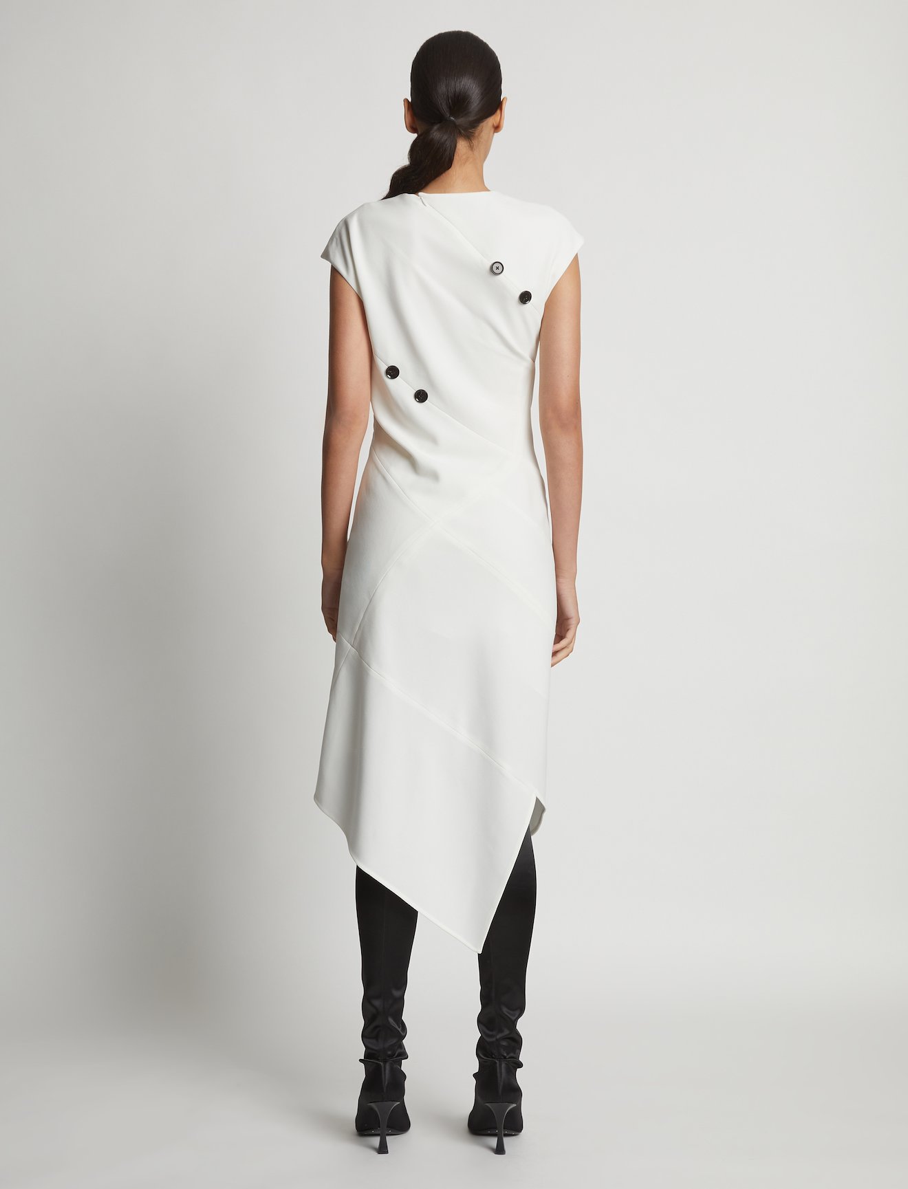 Matte Viscose Crepe Spiral Dress #2