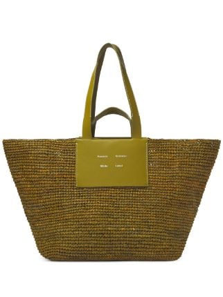 Proenza Schouler White Label XL Morris Raffia Tote Bag Farfetch