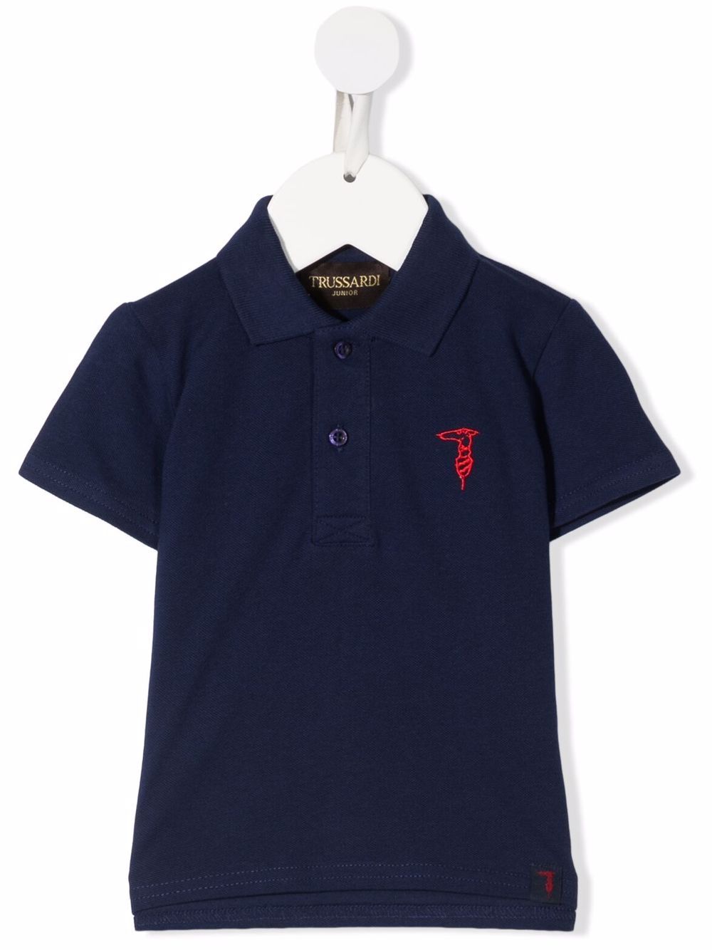 фото Trussardi junior embroidered-logo polo shirt