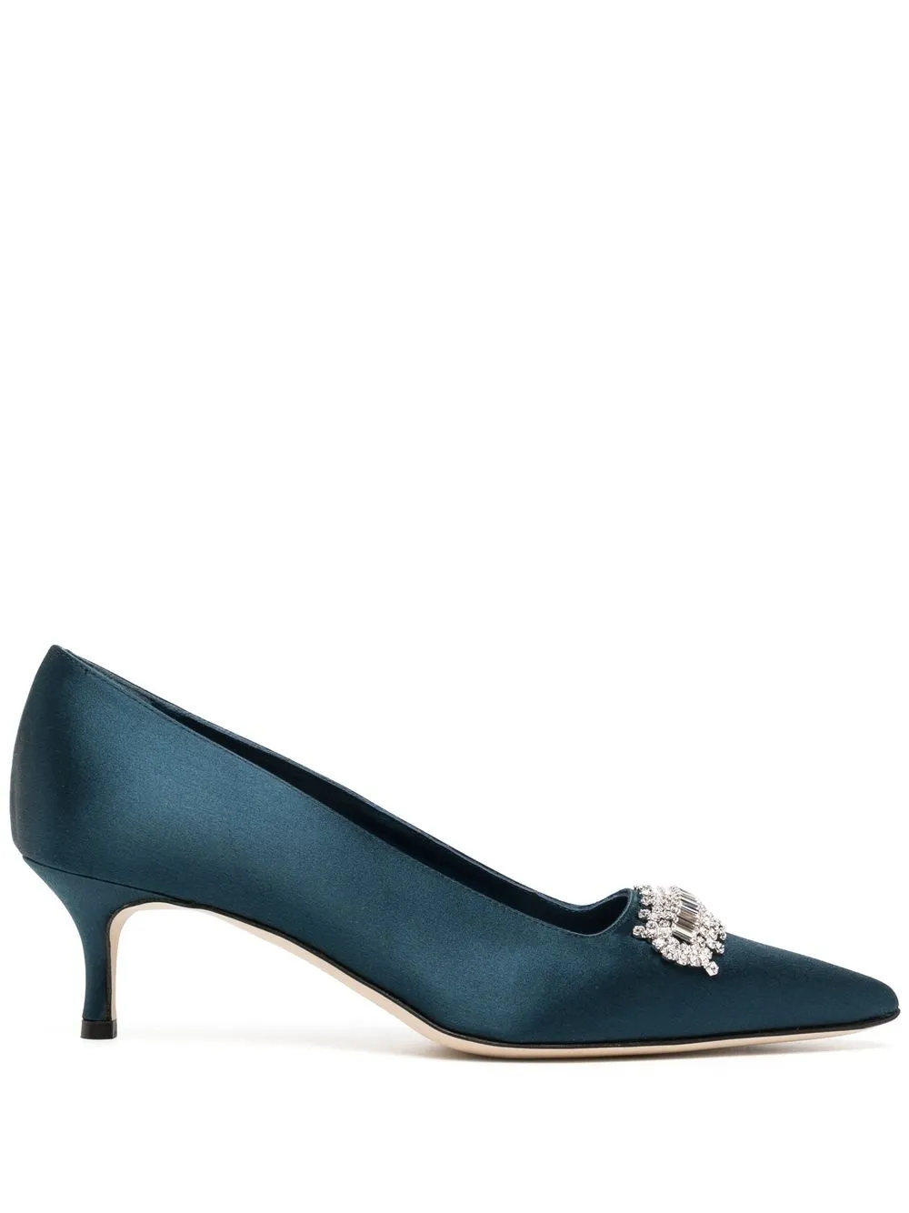 

Manolo Blahnik Bottara crystal-embellished pumps - Blue