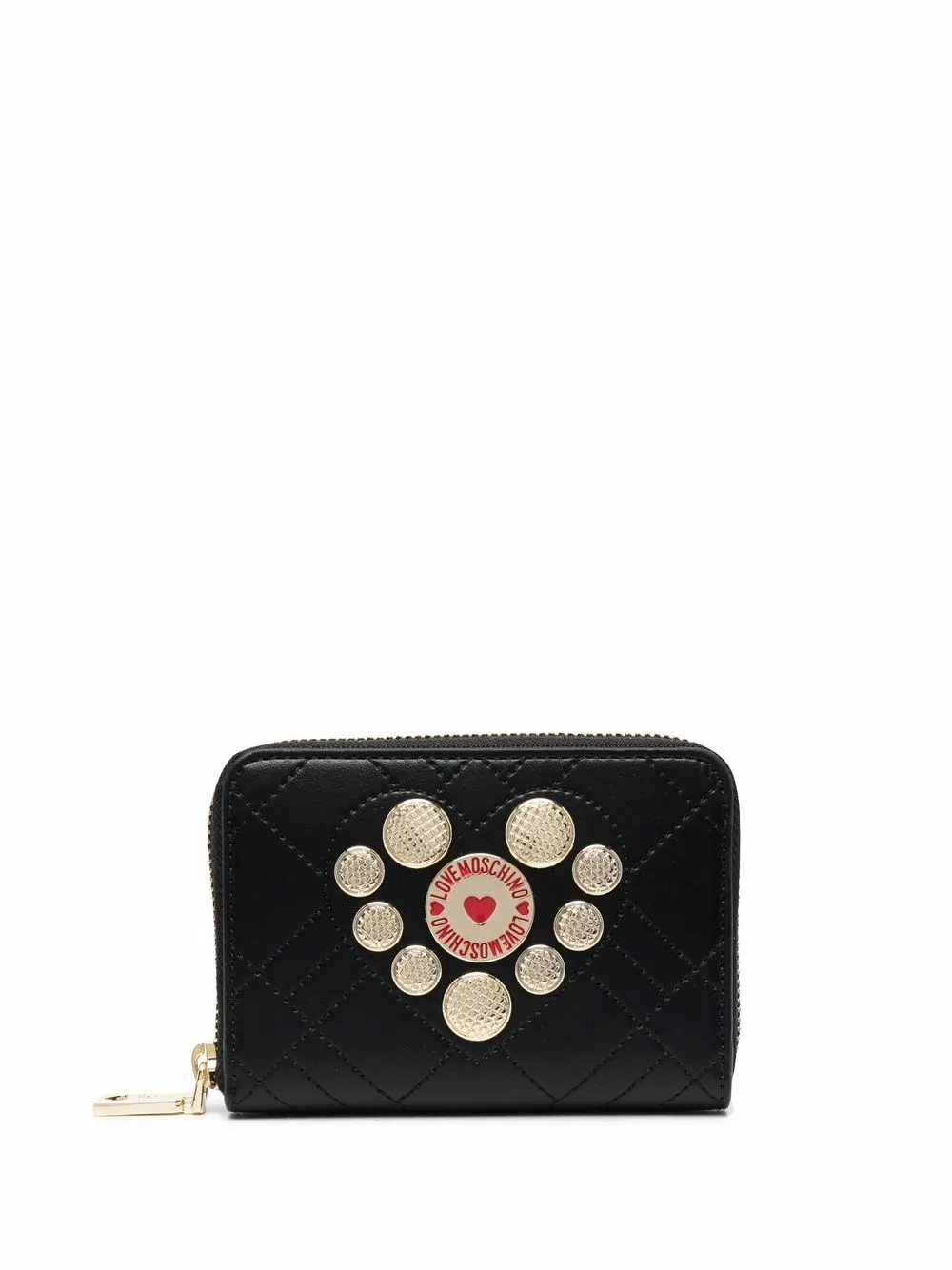 logo-plaque zip-up purse
