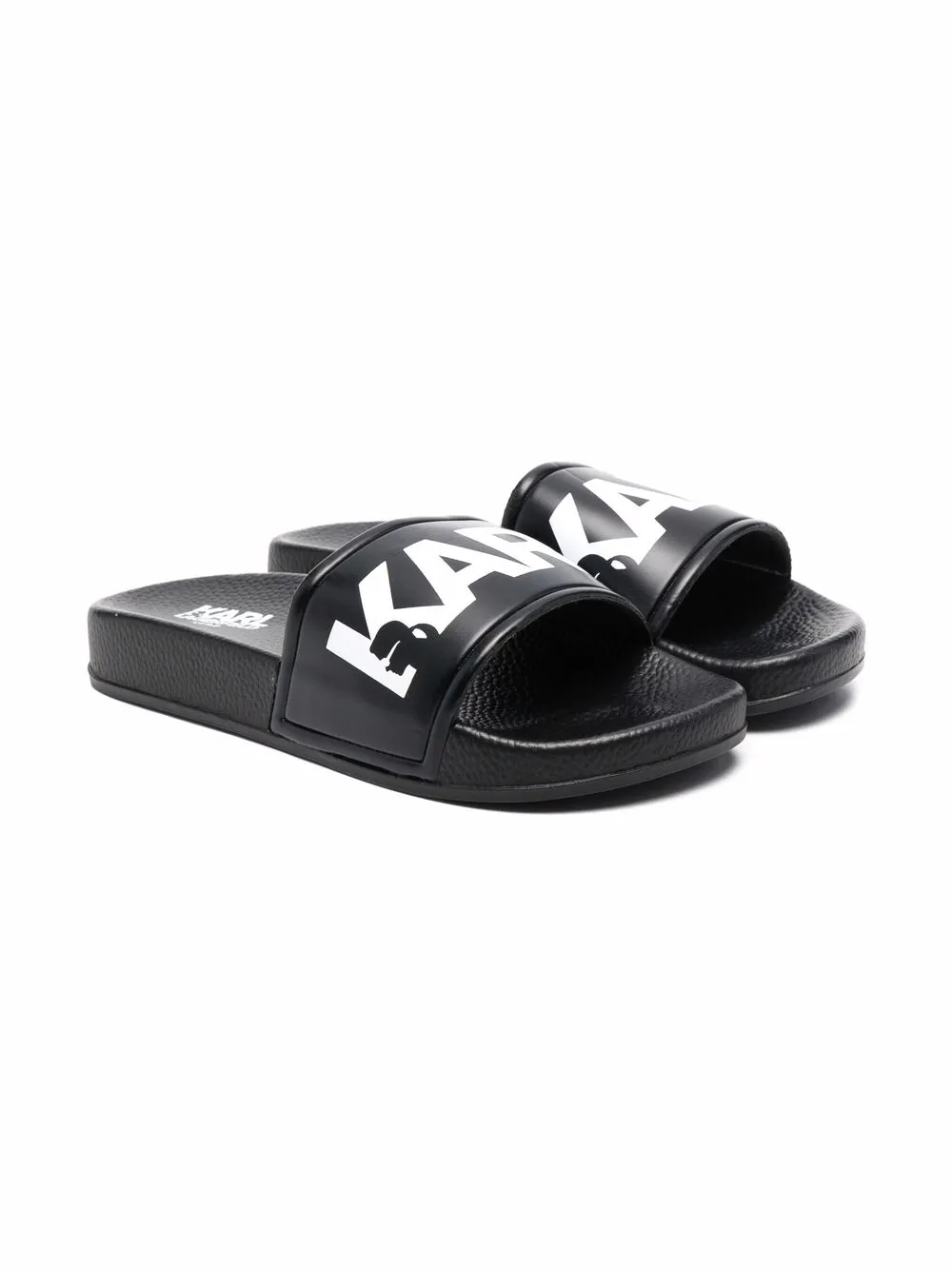 

Karl Lagerfeld Kids sandalias con estampado Karl - Negro