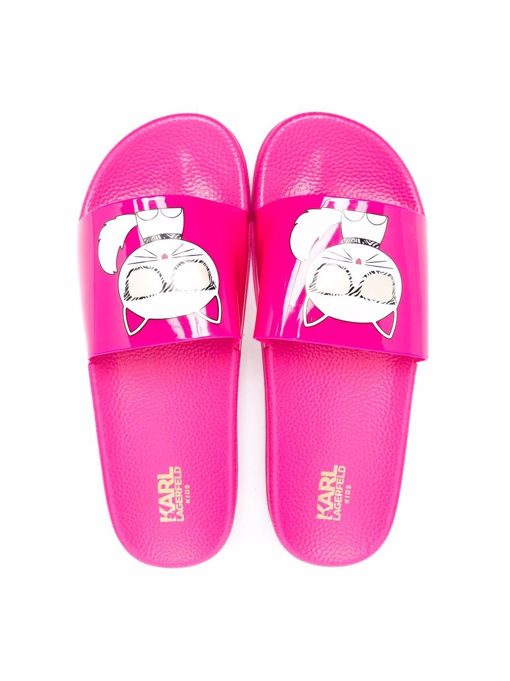 фото Karl lagerfeld kids teen cat-print sandals