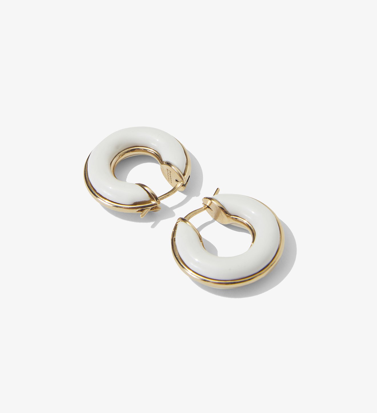 Enamel Mini Hoop Earrings