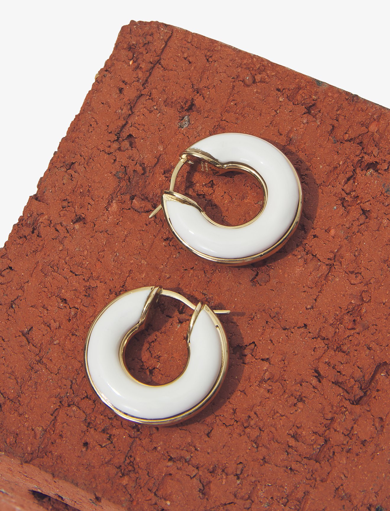 Enamel Mini Hoop Earrings #1