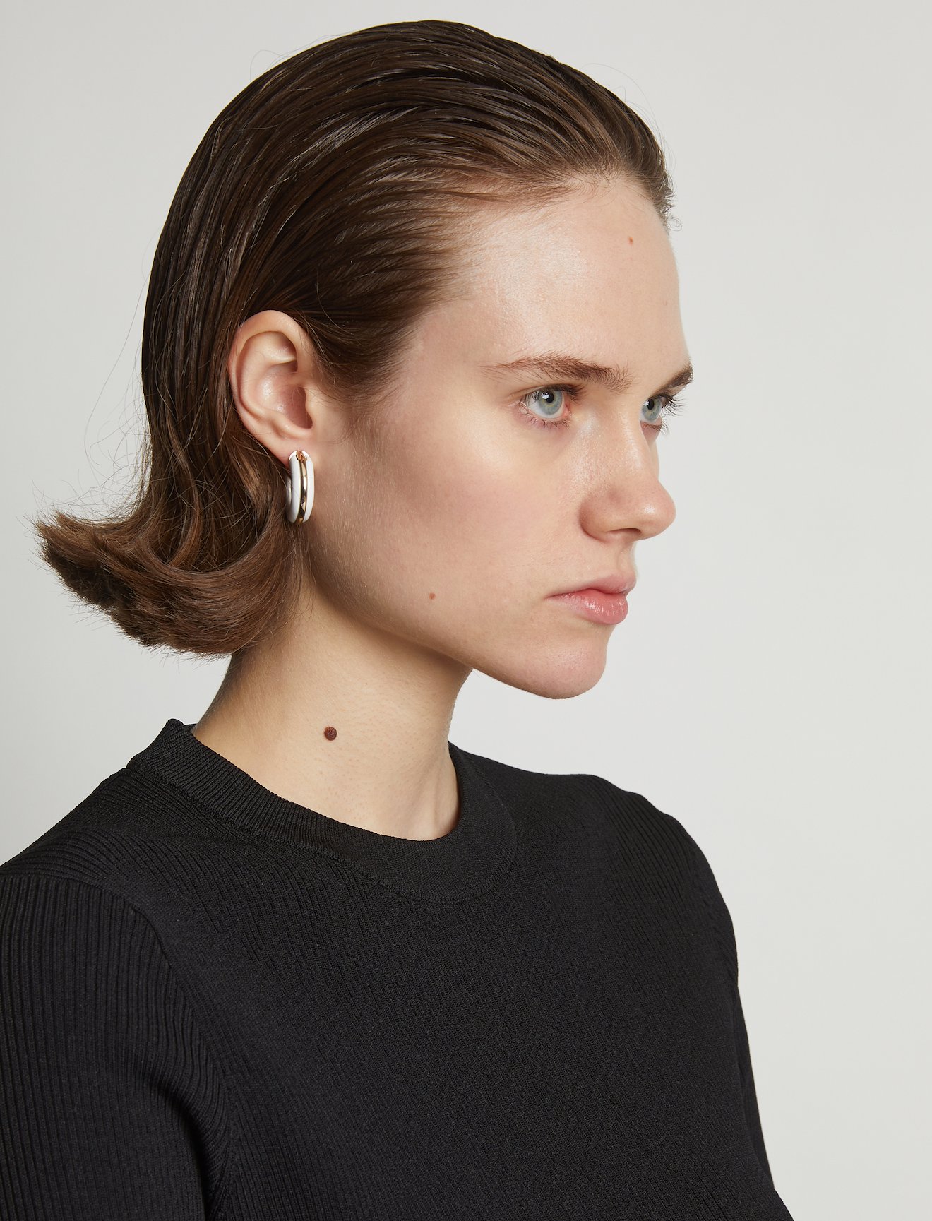 Enamel Mini Hoop Earrings #2