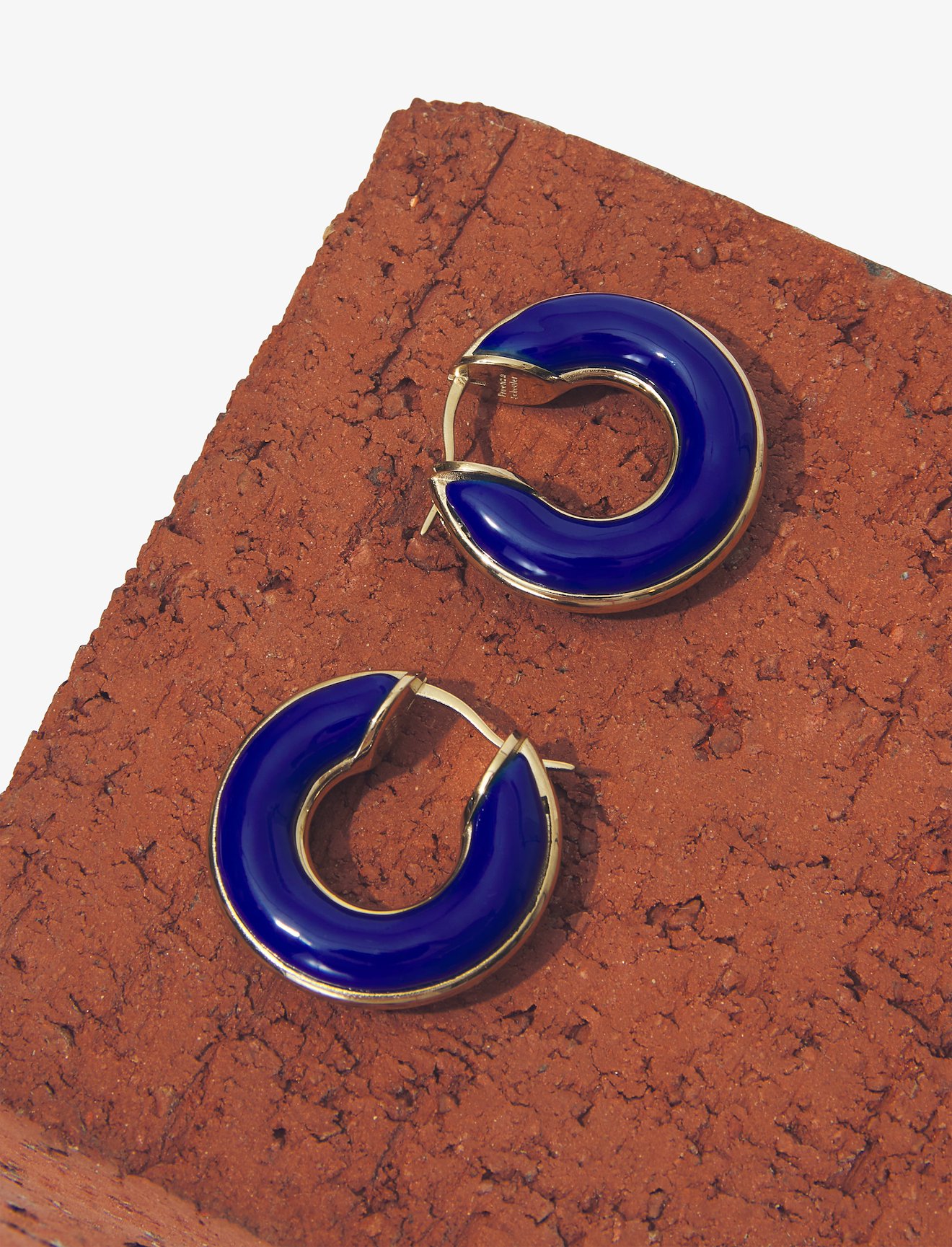 Enamel Mini Hoop Earrings #1