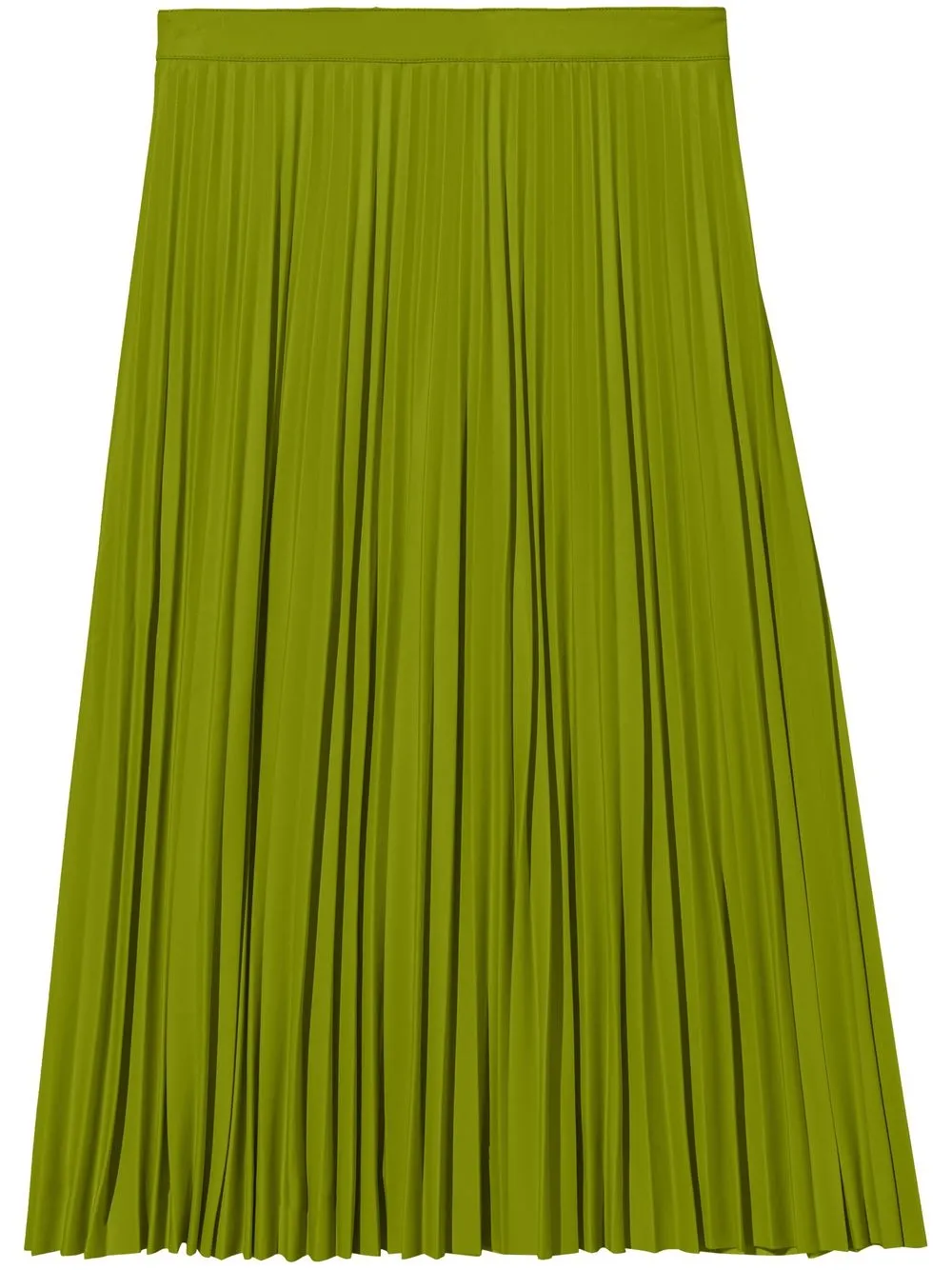 

Proenza Schouler White Label pleated faux leather skirt - Green