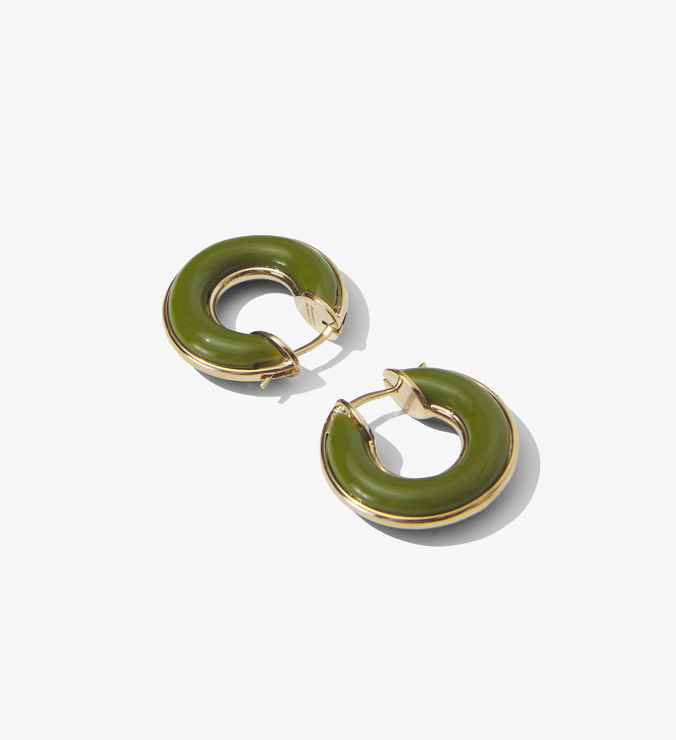 Enamel Mini Hoop Earrings
