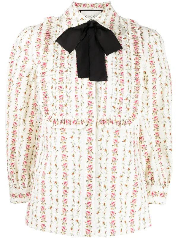 gucci bow shirt