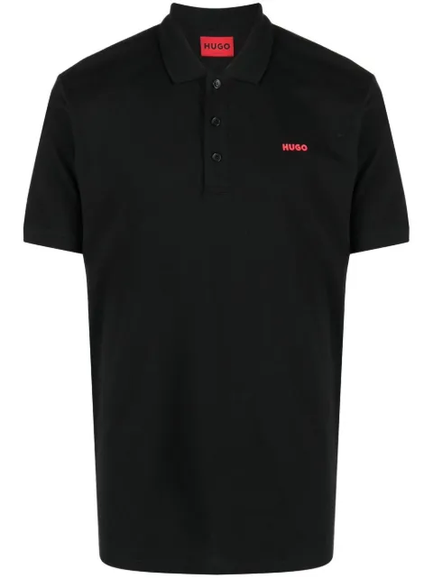 BOSS Camisa polo de algodão com logo 