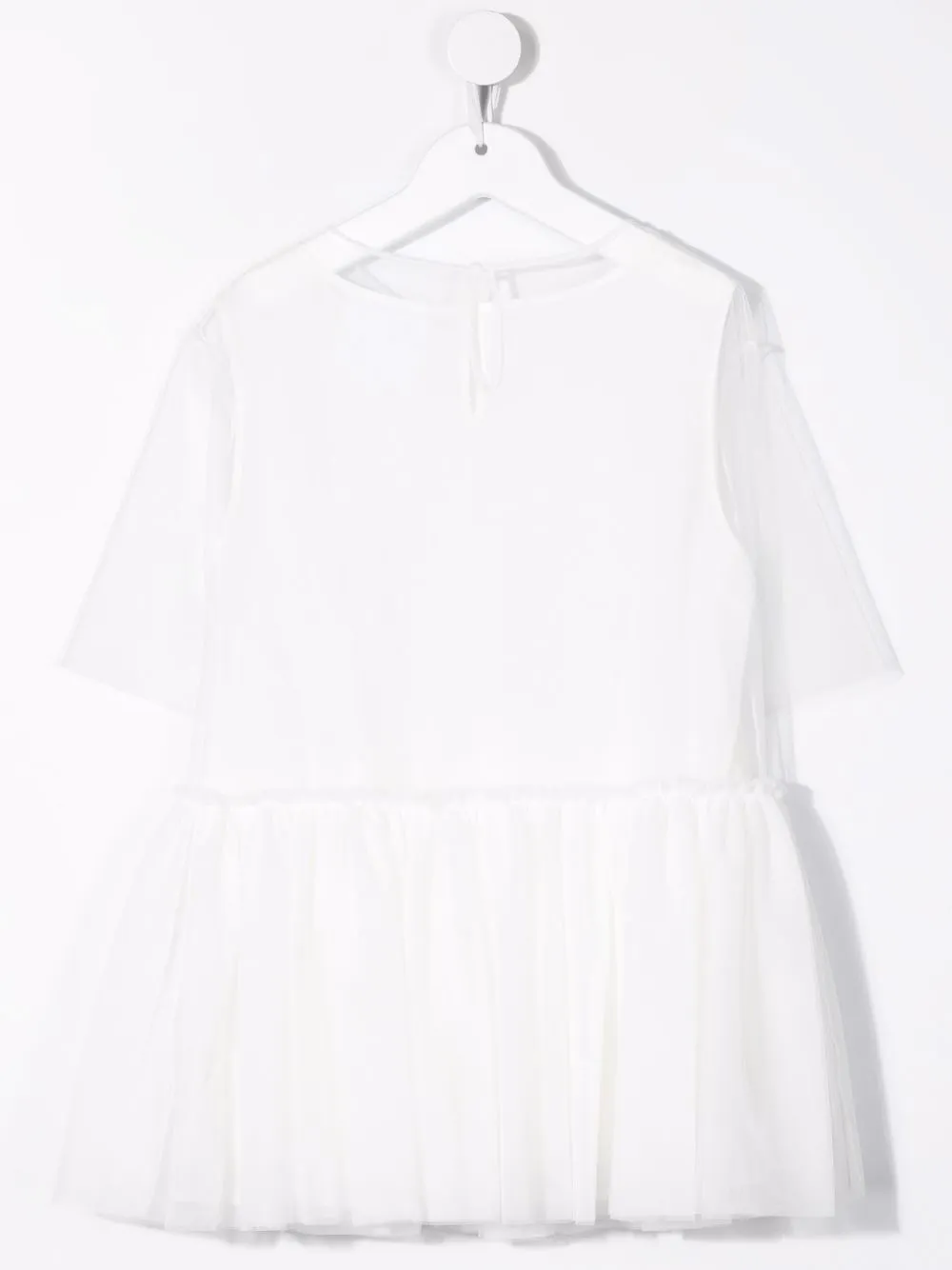 Douuod Kids Gelaagde midi-jurk - Wit