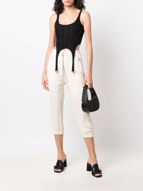Rick Owens Cropped Drawstring Trousers 