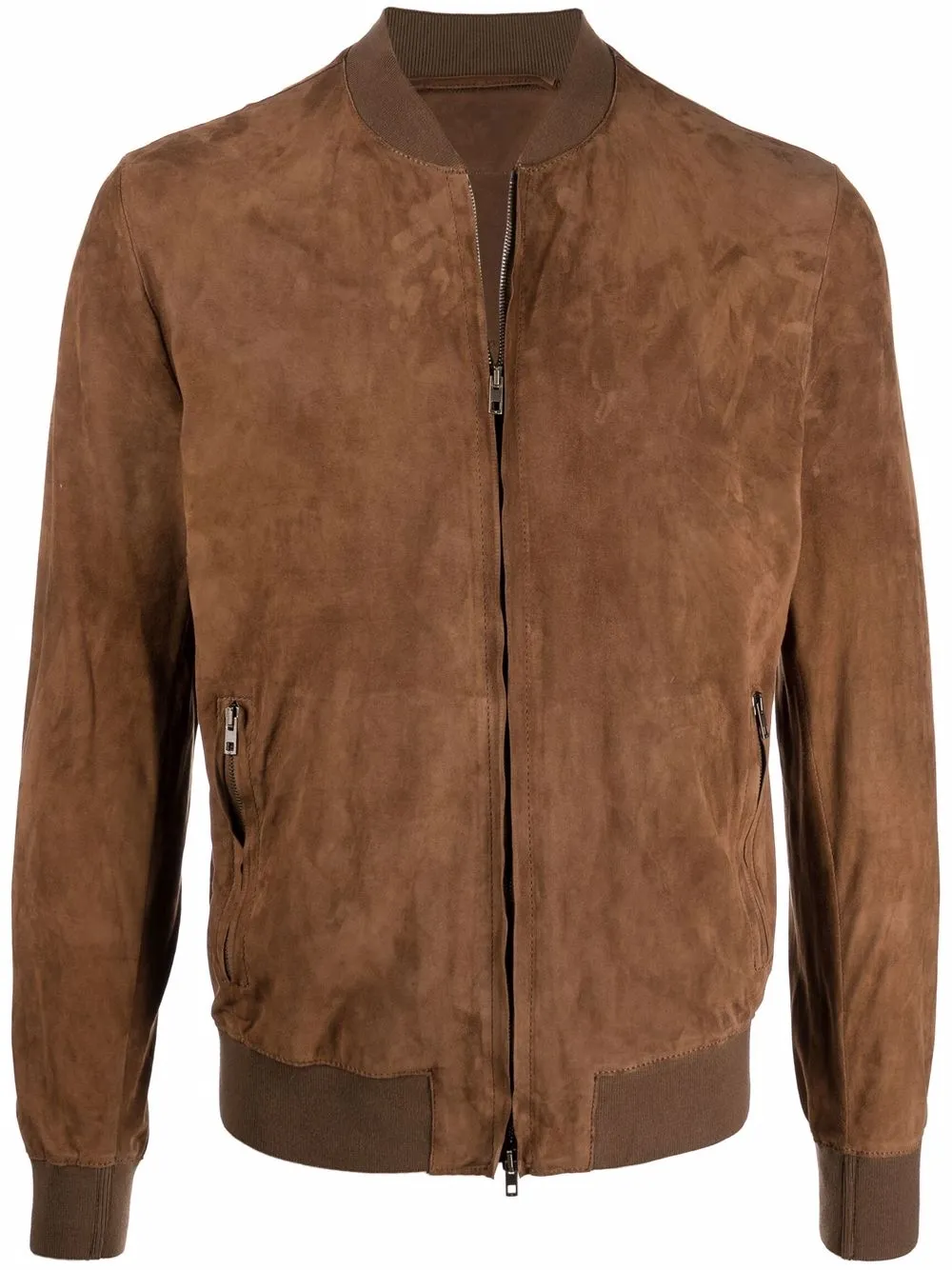 

Salvatore Santoro zip-up suede jacket - Brown