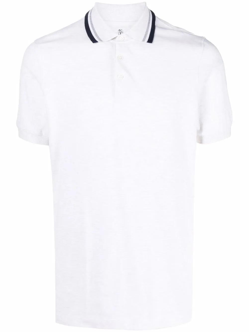 

Brunello Cucinelli playera tipo polo manga corta - Neutro
