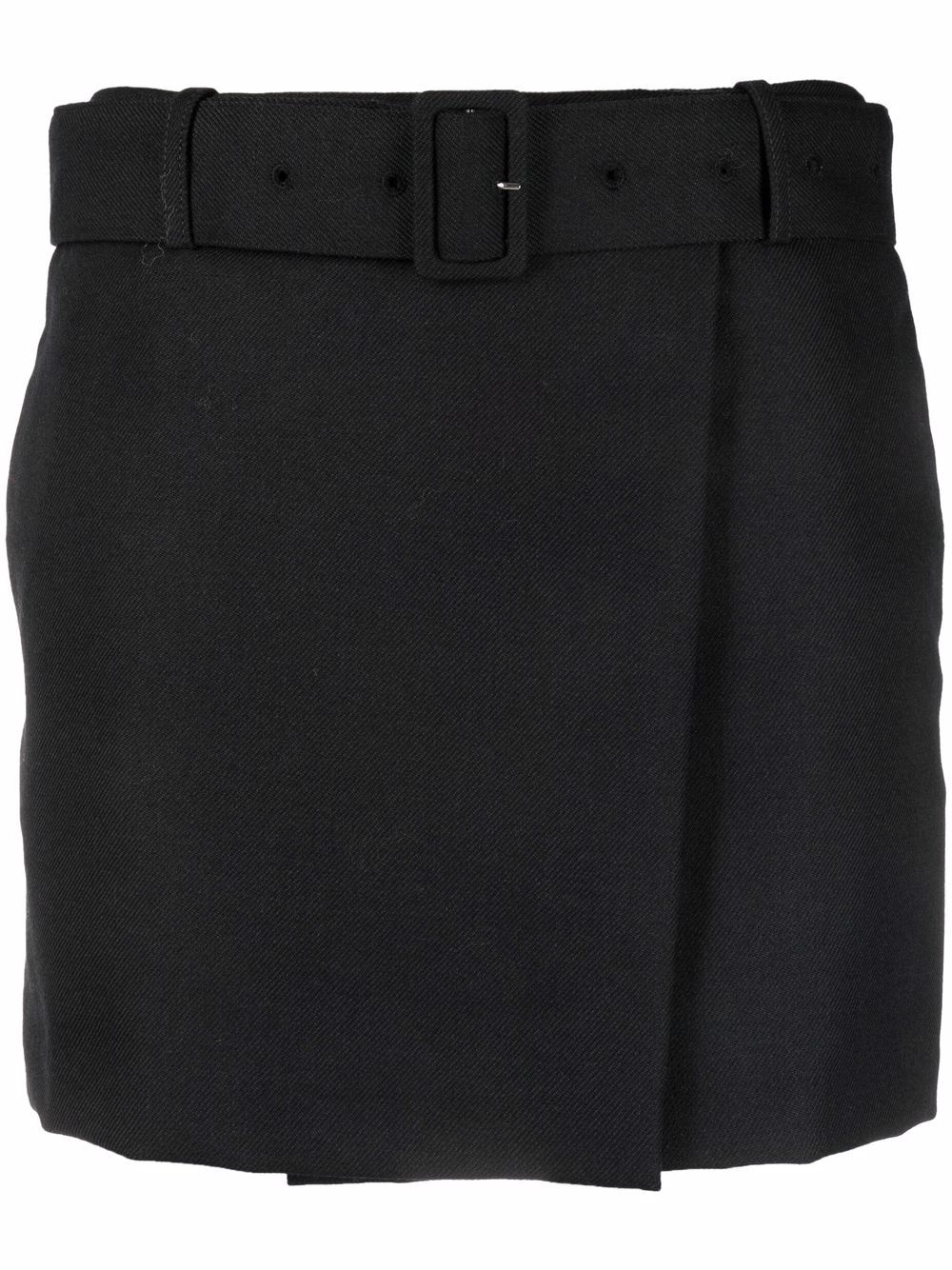 AMI Paris high-waisted belted miniskirt