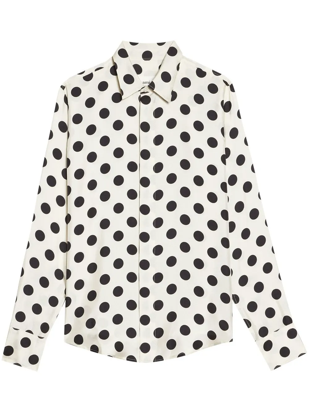 

AMI Paris polka dot pattern shirt - White