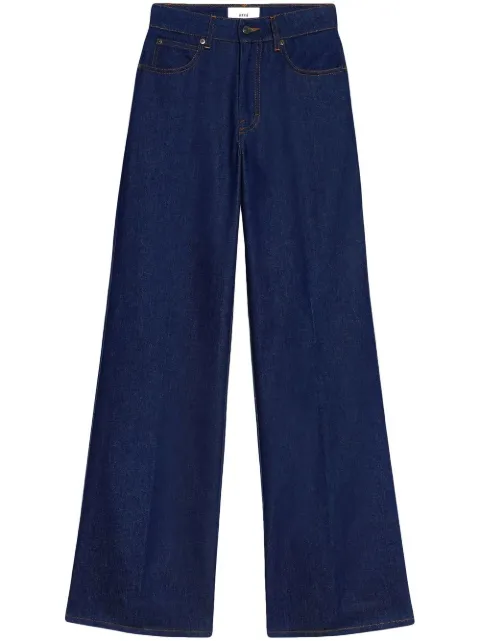 AMI Paris high-rise flared jeans 