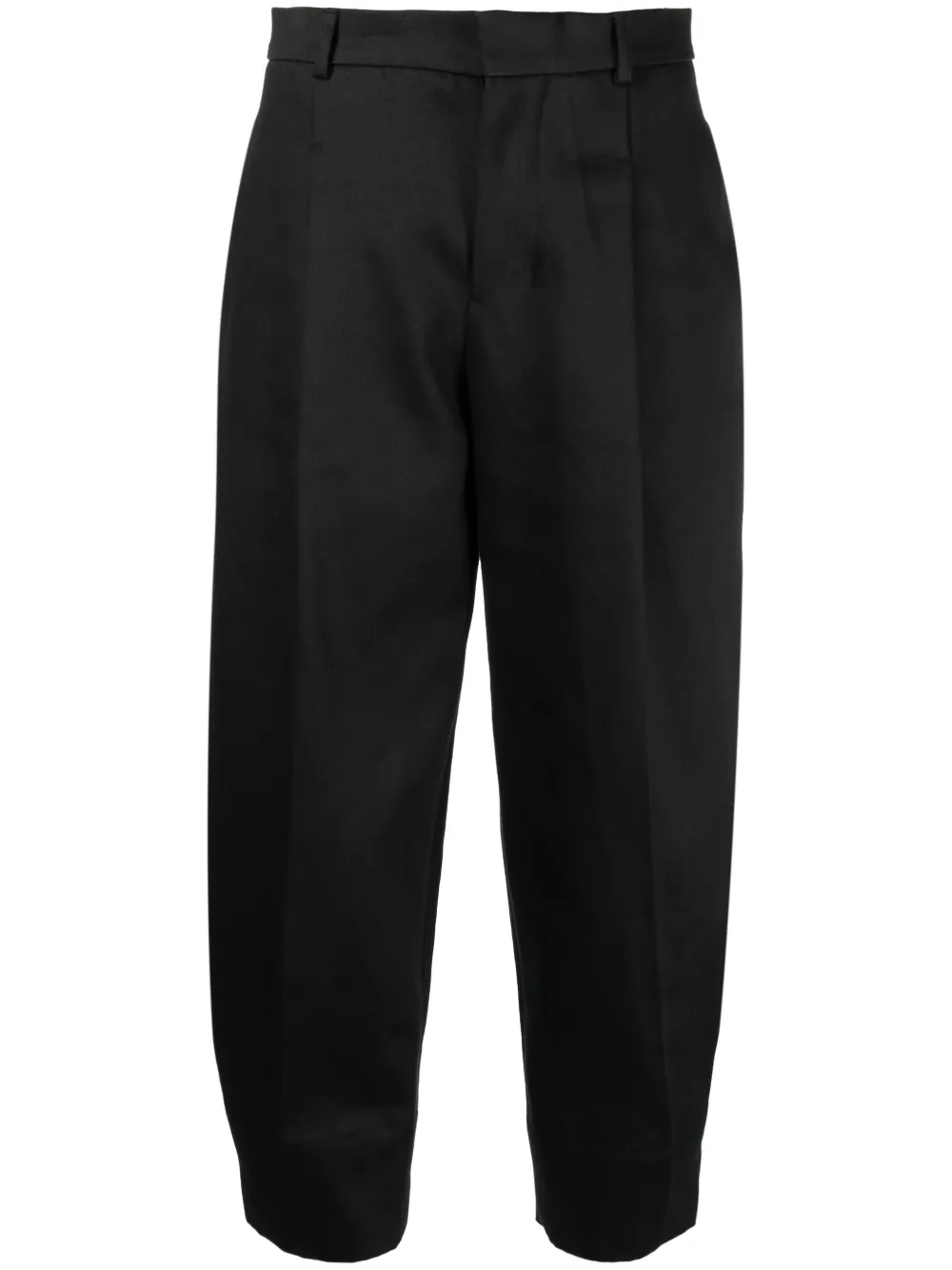 

AMI Paris high-waisted cropped trousers - Black