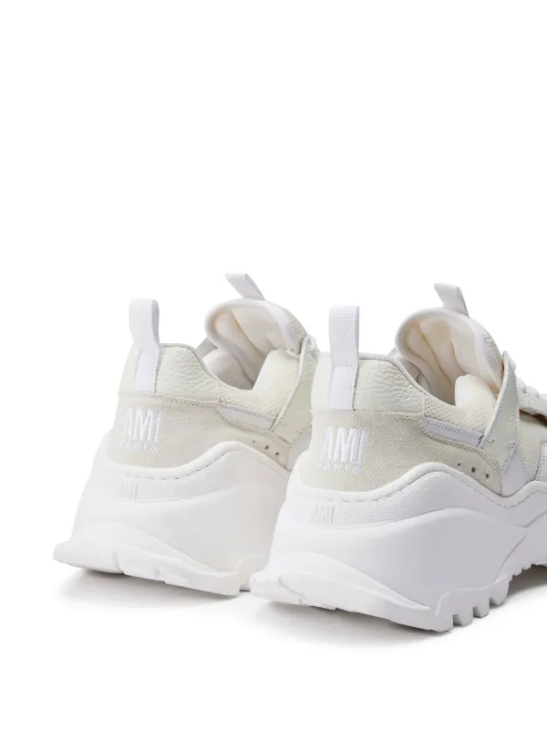 VIP【関税送料無料】希少 AMI PARIS WHITE SNEAKERS AMI Paris Panelled low-top Sneakers | White | FARFETCH