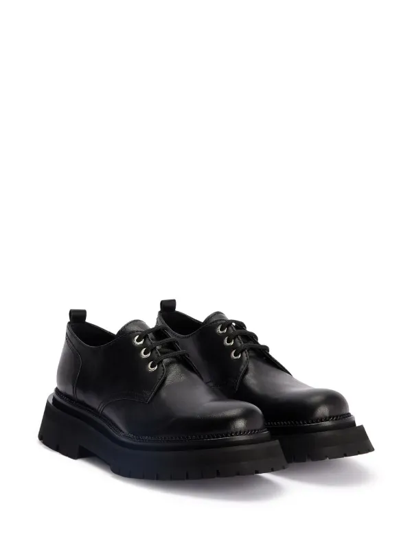 AMI Paris ridged-sole Derby Shoes - Farfetch