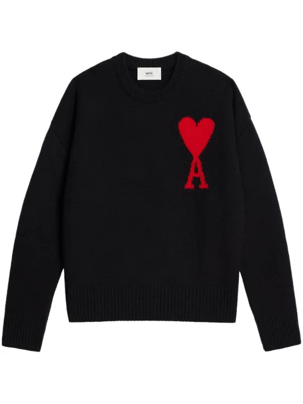 Vintage Louis Heart Sweater Black / L