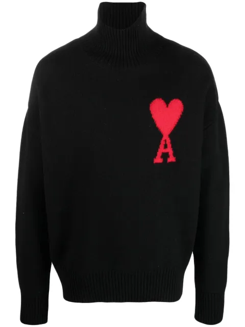 Toni neutri Farfetch Abbigliamento Maglioni e cardigan Maglioni Maglioni a collo alto Maglione a collo alto Ami de Coeur 