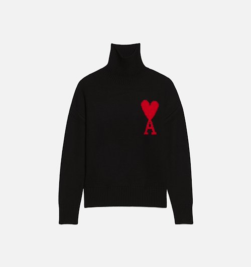 Pull Col Cheminée Ami De Coeur - AMI PARIS OFFICIAL