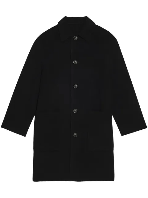 AMI Paris single-breasted car coat