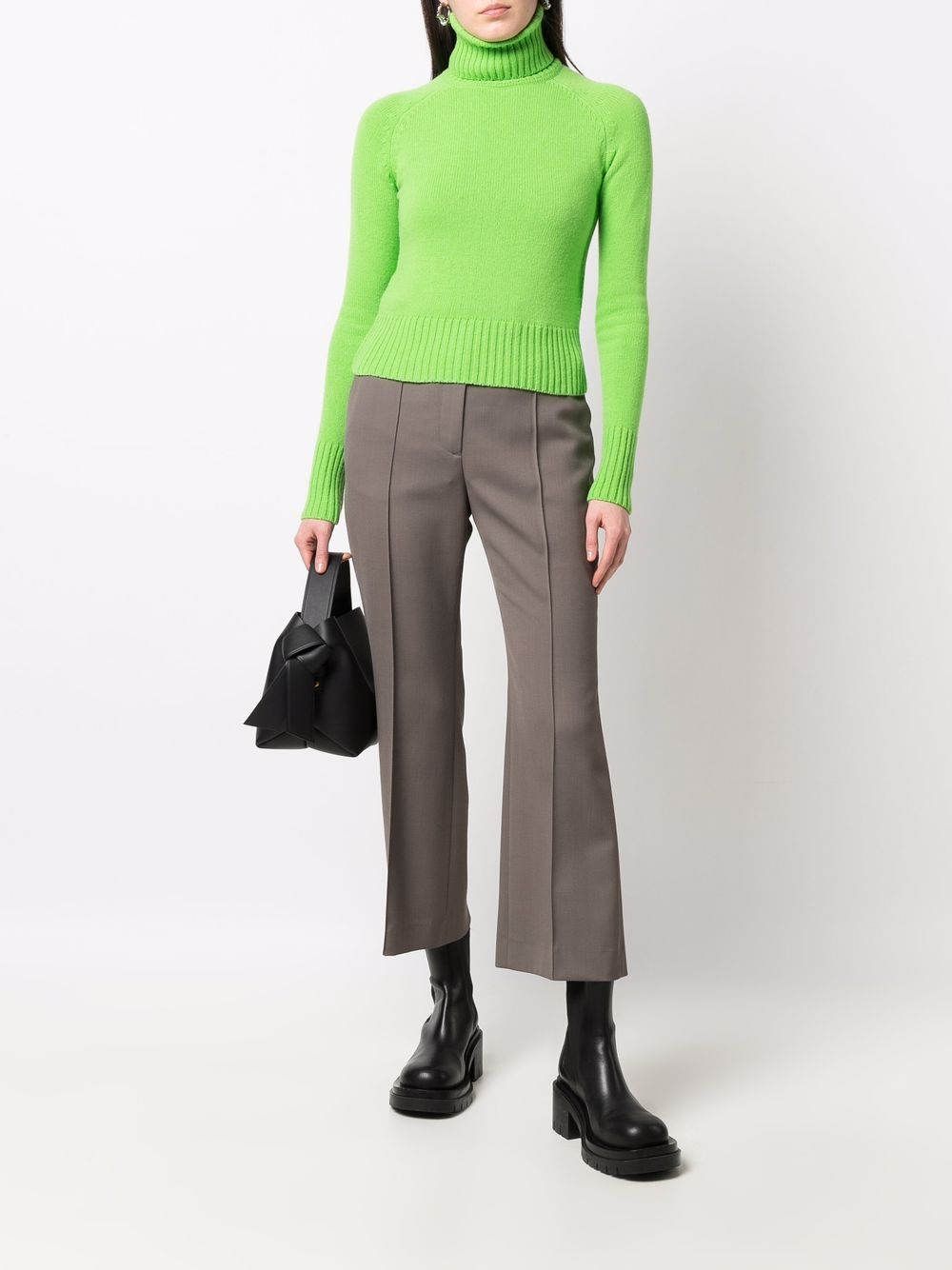 Image 2 of AMI Paris funnel neck virgin wool jumper