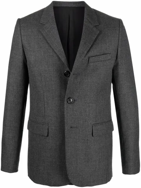 AMI Paris notched lapels single-breasted blazer