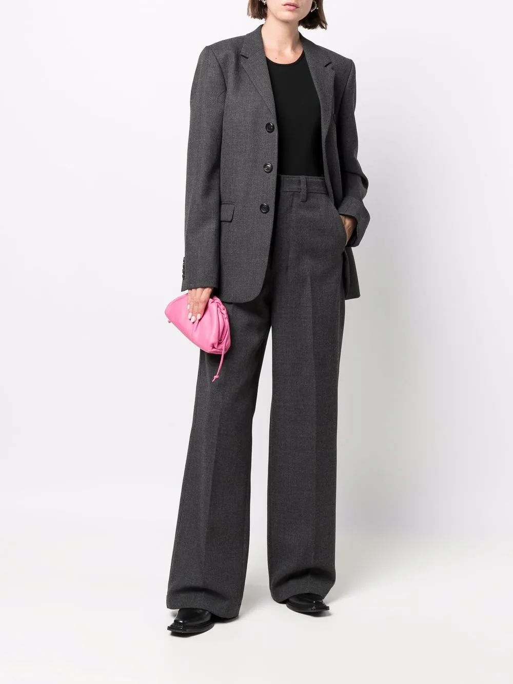 AMI ALEXANDRE MATTIUSSI NOTCHED LAPELS SINGLE-BREASTED BLAZER